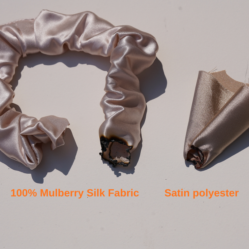 High quality silk scrunchie