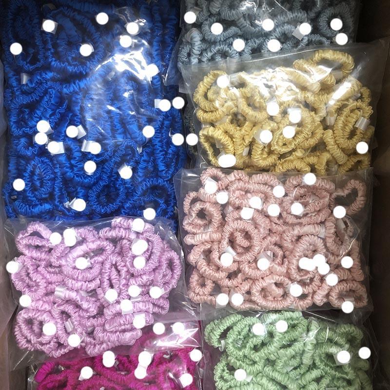 Custom Silk Scrunchie Tiny丨Custom Brand
