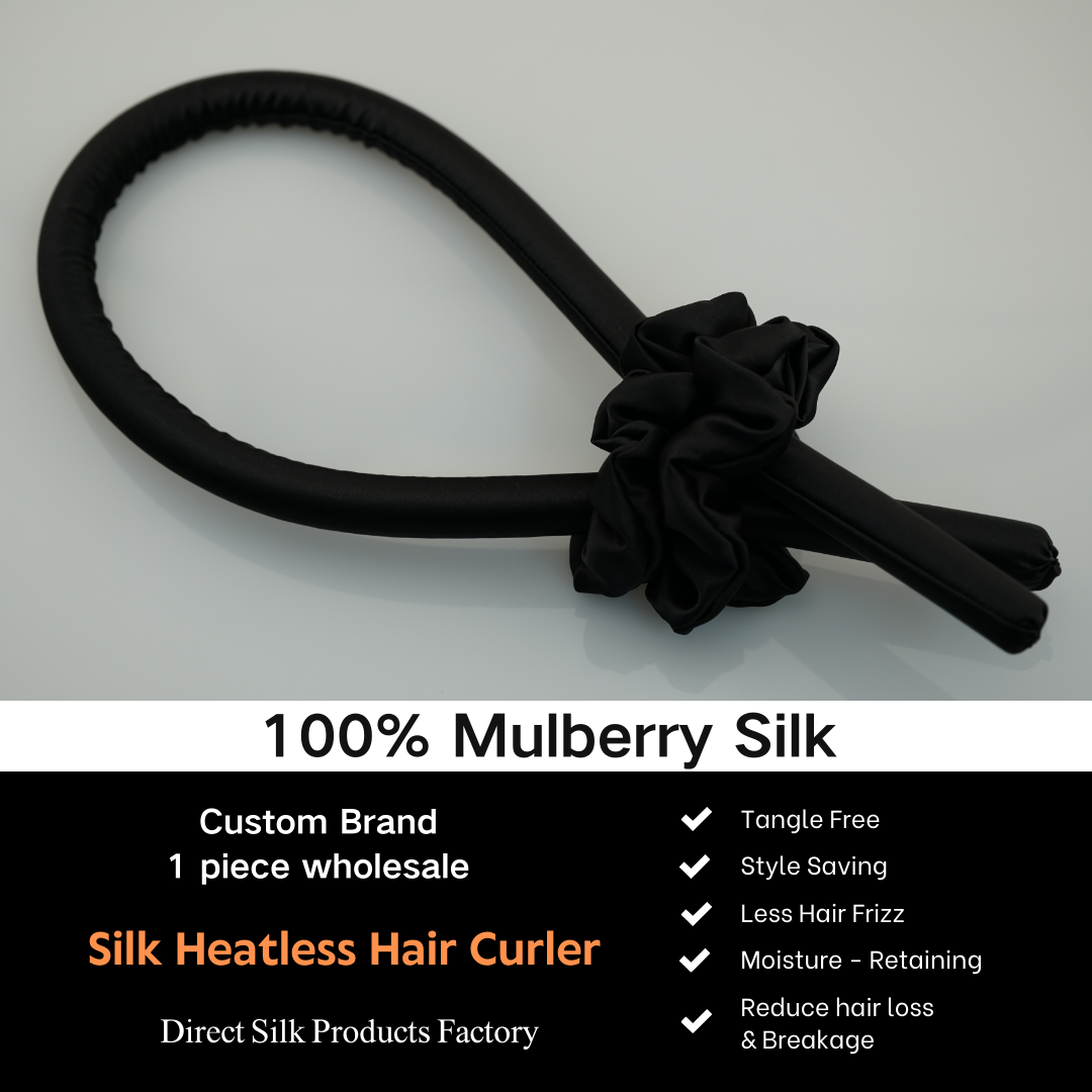 Dark Heatless Silk Hair Curler