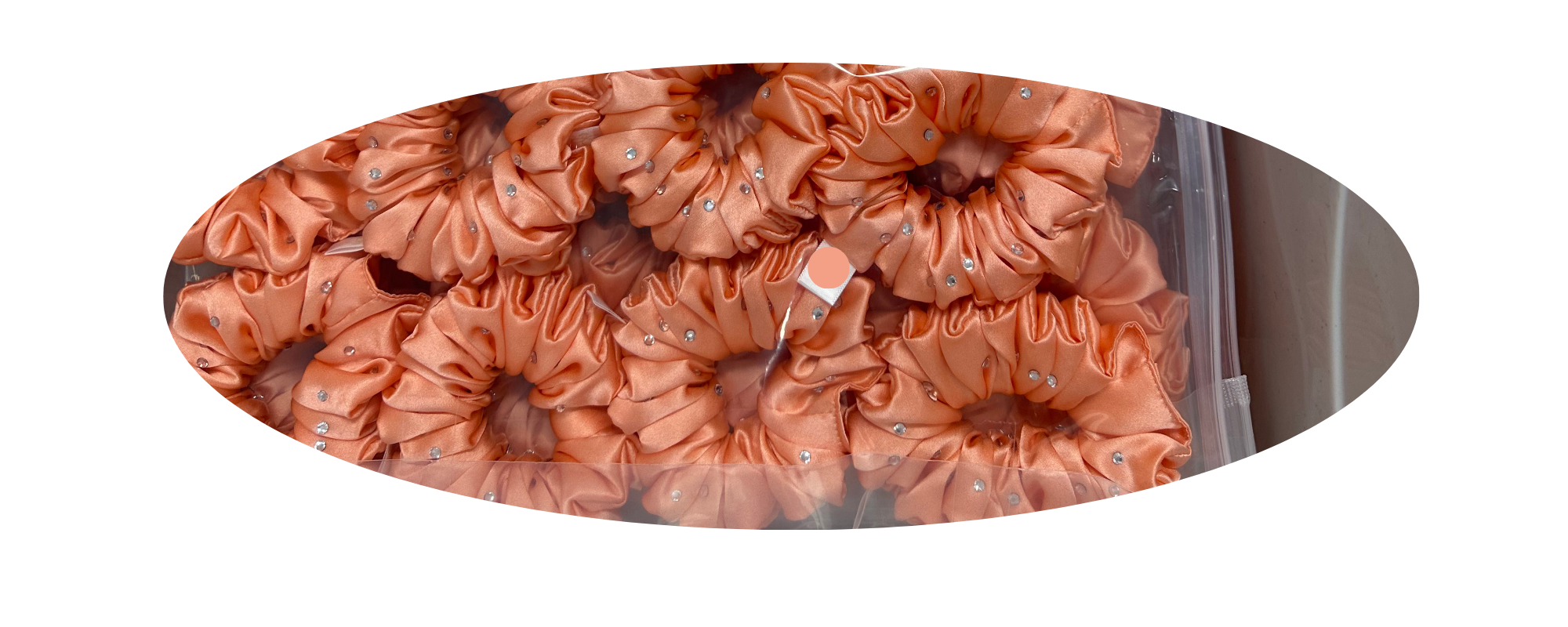 Crystal Silk Scrunchies custom wholesale