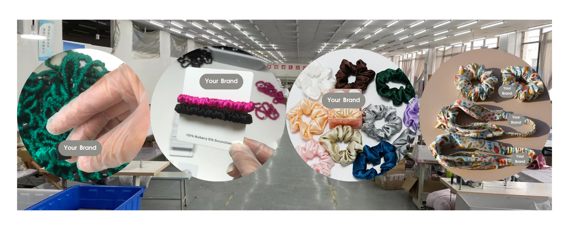 Custom Silk Scrunchie Manufacturer - OEM & Private Label