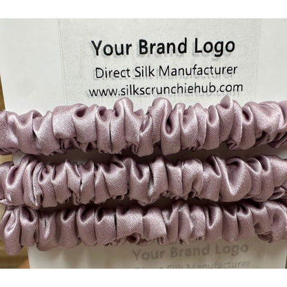 Dusty Lavender Silk Scrunchie Skinny Wholesale | In Stock
