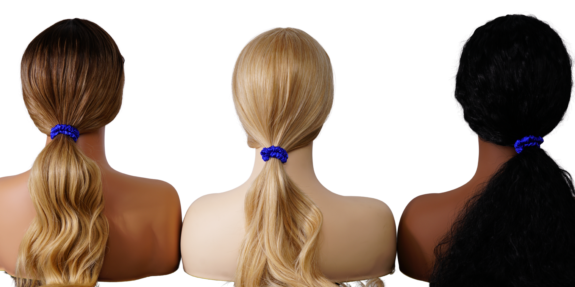 Diamond Blue Silk Scrunchies Color #11