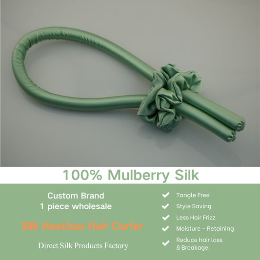 Lake Green Heatless Silk Hair Curler