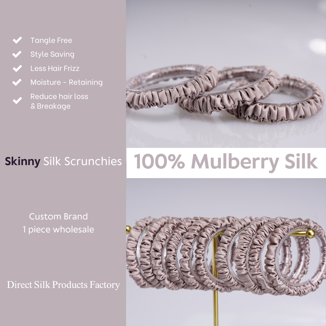 Light Root Silk Scrunchie Skinny