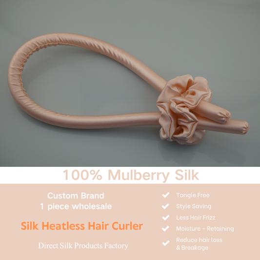 Rose Gold Heatless Silk Hair Curler
