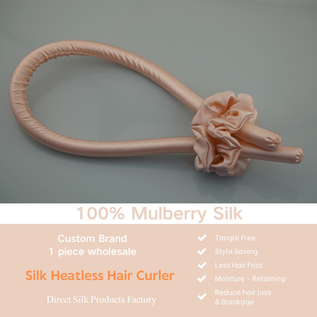 Rose Gold Heatless Silk Hair Curler