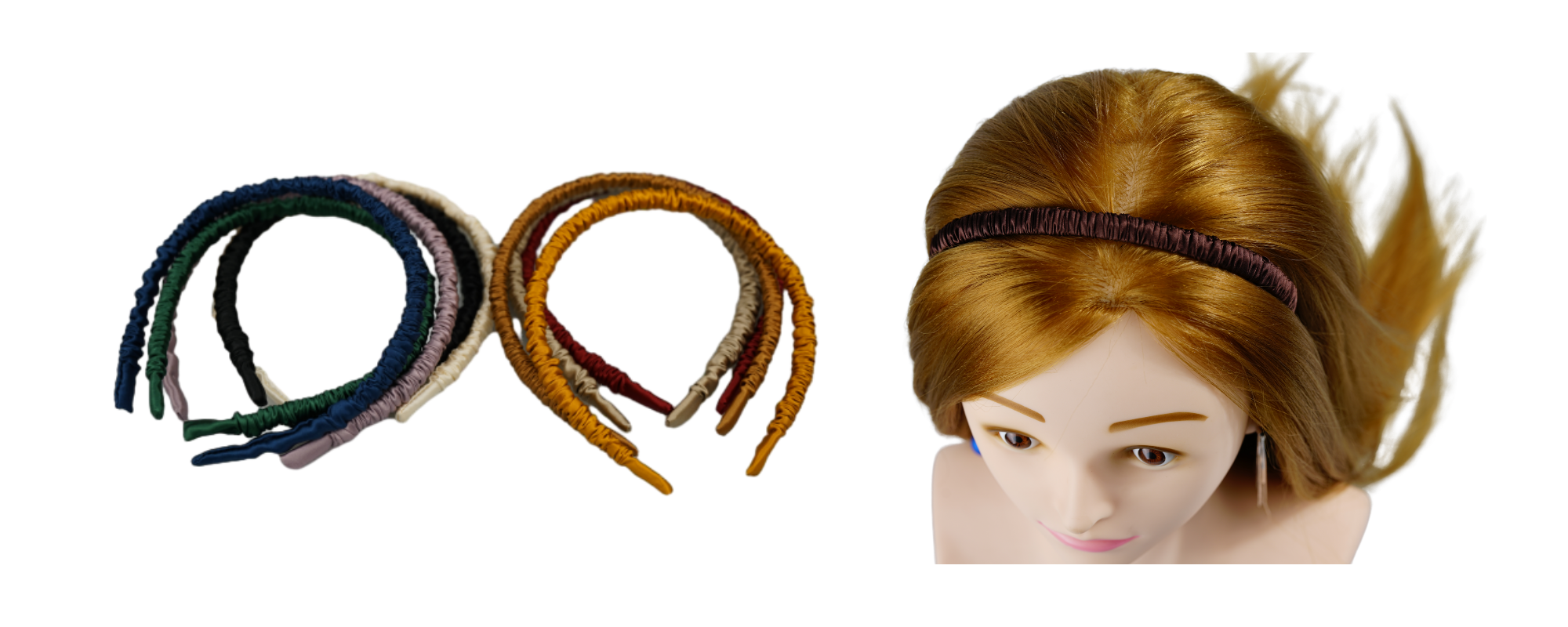 silk headband custom wholesale, custom brand low MOQ, 1 piece wholesale
