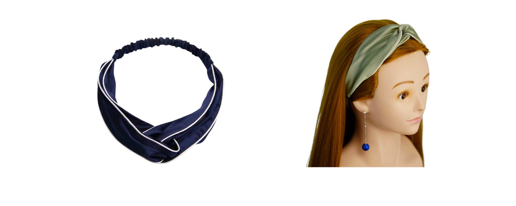 piping silk headband custom wholesale, custom brand low MOQ, 1 piece wholesale
