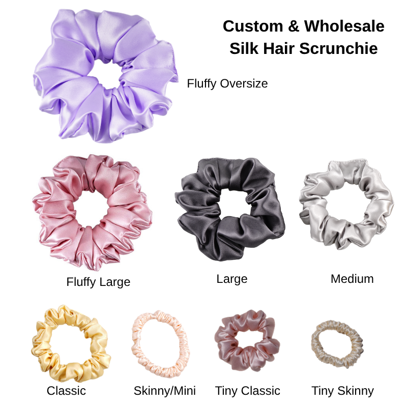 Silk Scrunchie size comparation