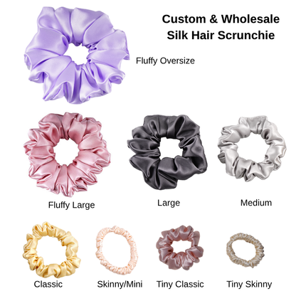 Silk Scrunchie size comparation