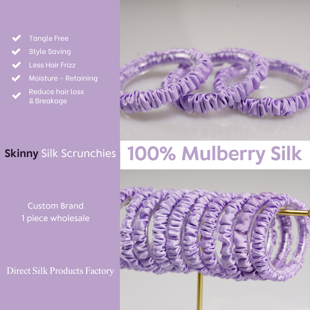 Violet Silk Scrunchie Skinny