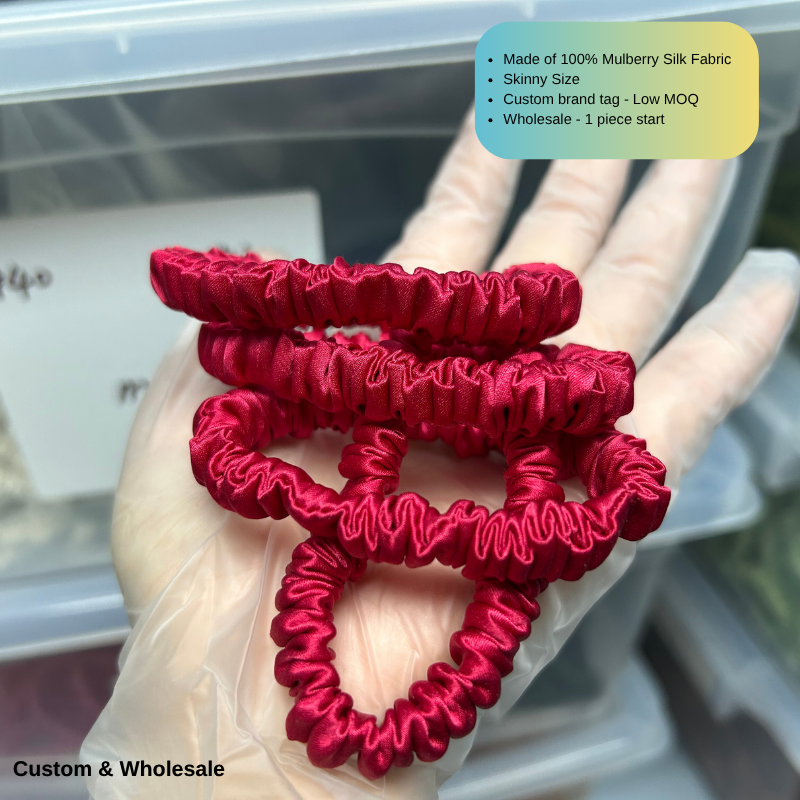 Azalea Silk Scrunchie Skinny Wholesale丨In Stock