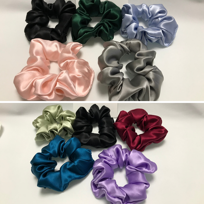 Custom Silk Scrunchie Large丨Custom Brand