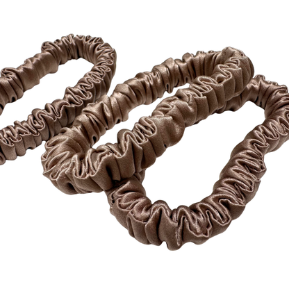Ebony Silk Scrunchie Skinny Wholesale丨In Stock