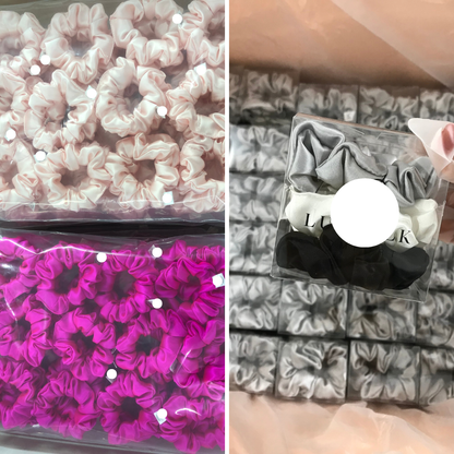 Custom Silk Scrunchie Medium丨Custom Brand