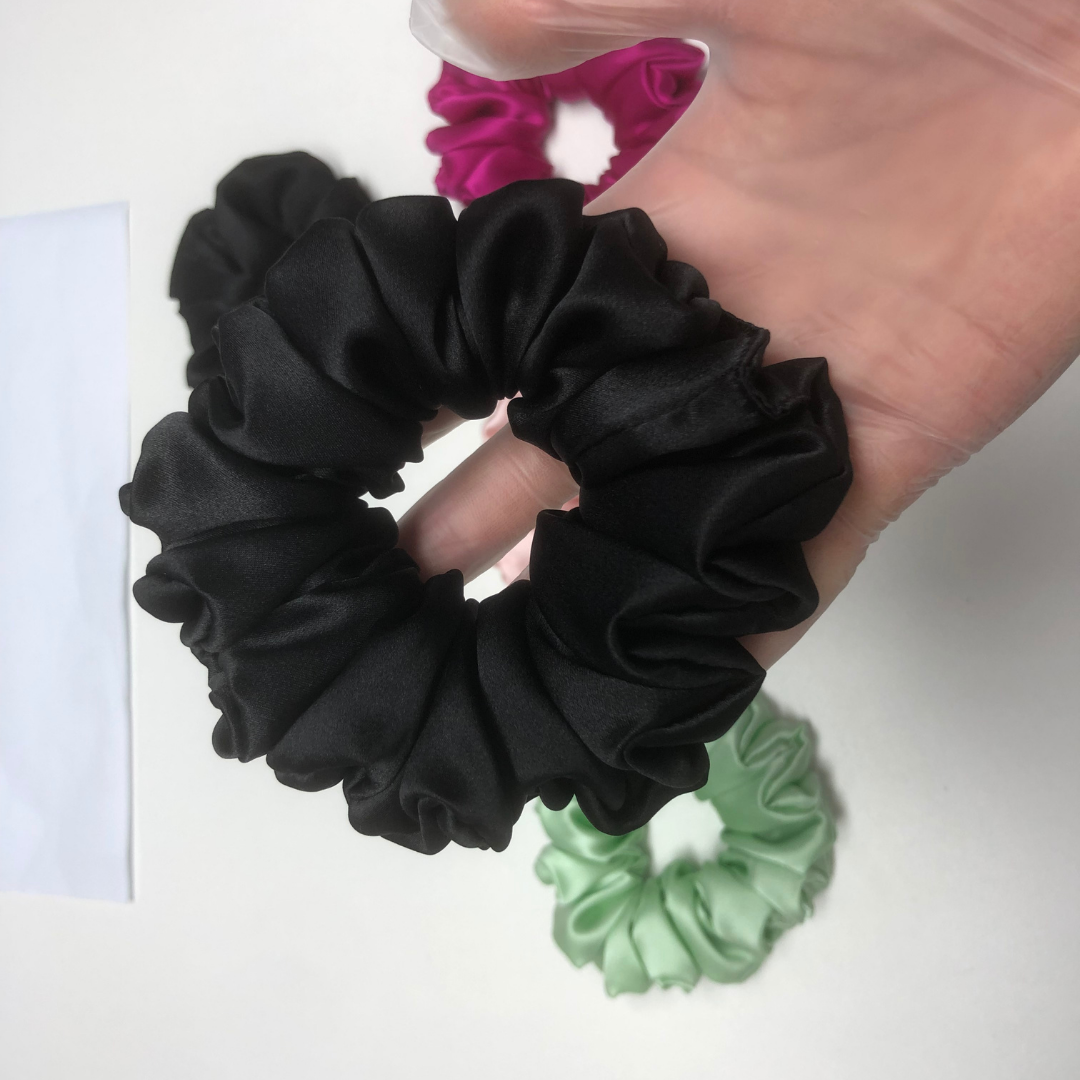 Fluffy Large Silk Scrunchie Wholesale - Mix Colors & Fixed Fee