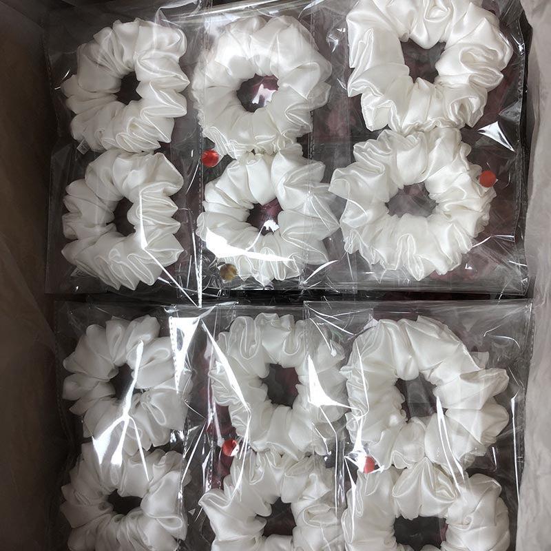 Custom Silk Scrunchie Large Fluffy丨Custom Brand