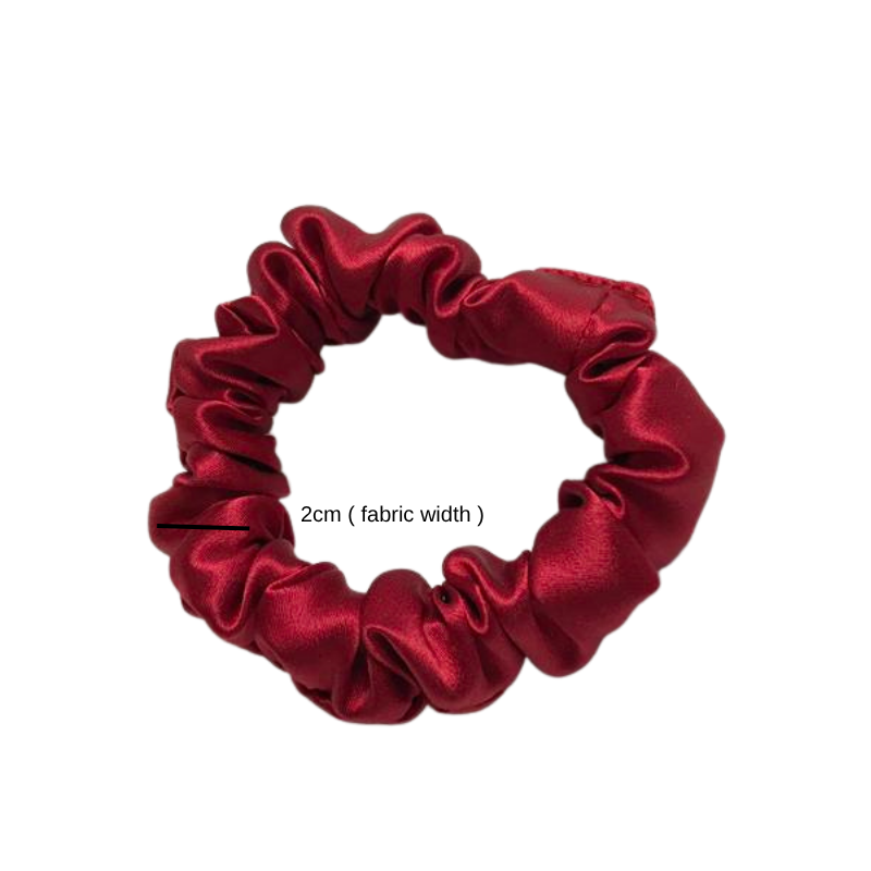 Classic silk scrunchie made from 100% mulberry silk