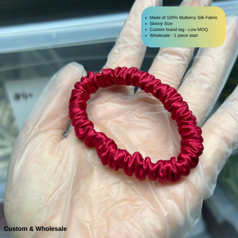 Azalea Silk Scrunchie Skinny Wholesale丨In Stock