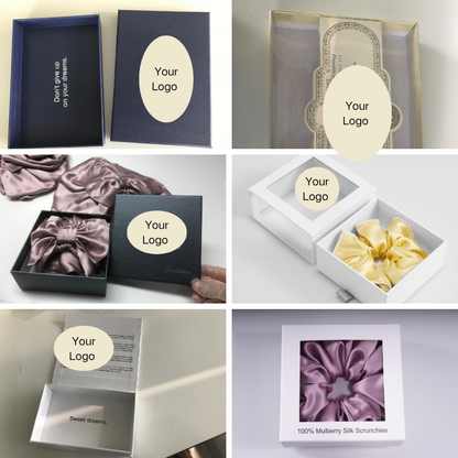 custom box for silk scrunchie