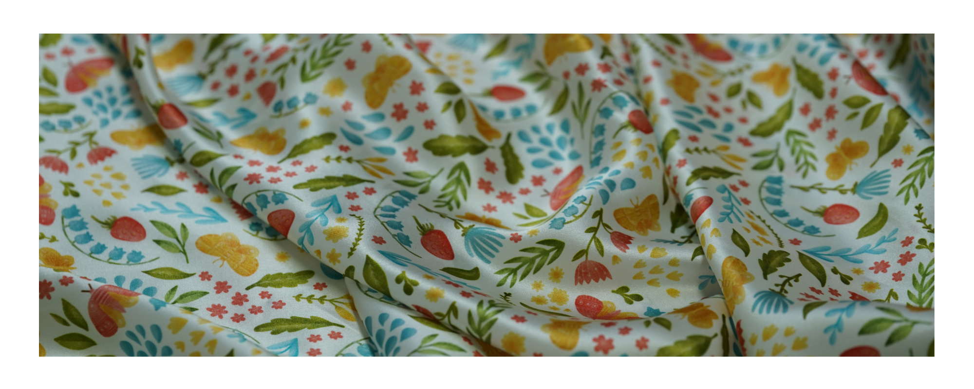 custom printed silk fabric pattern