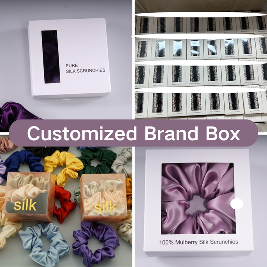 Custom Brand Box for Silk Hair Scrunchie