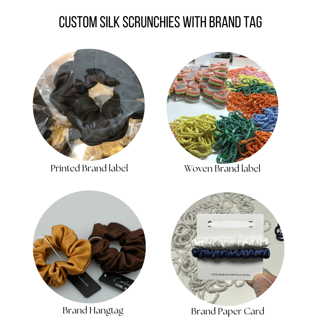 Custom Silk Scrunchie Large丨Custom Brand