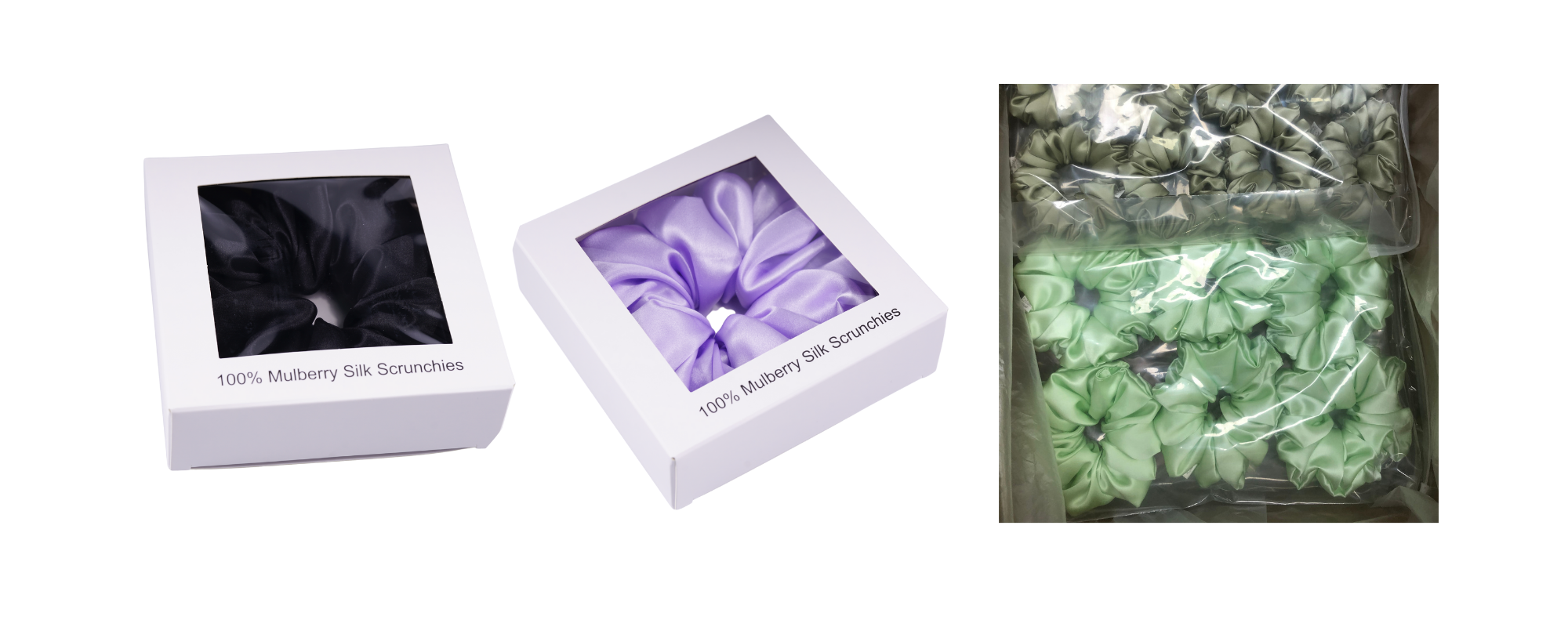 Custom Silk Scrunchie Fluffy Oversize For Brands