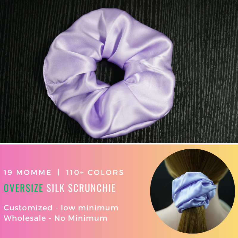 Custom Silk Scrunchie Oversize丨Custom Brand & Bulk Wholesale