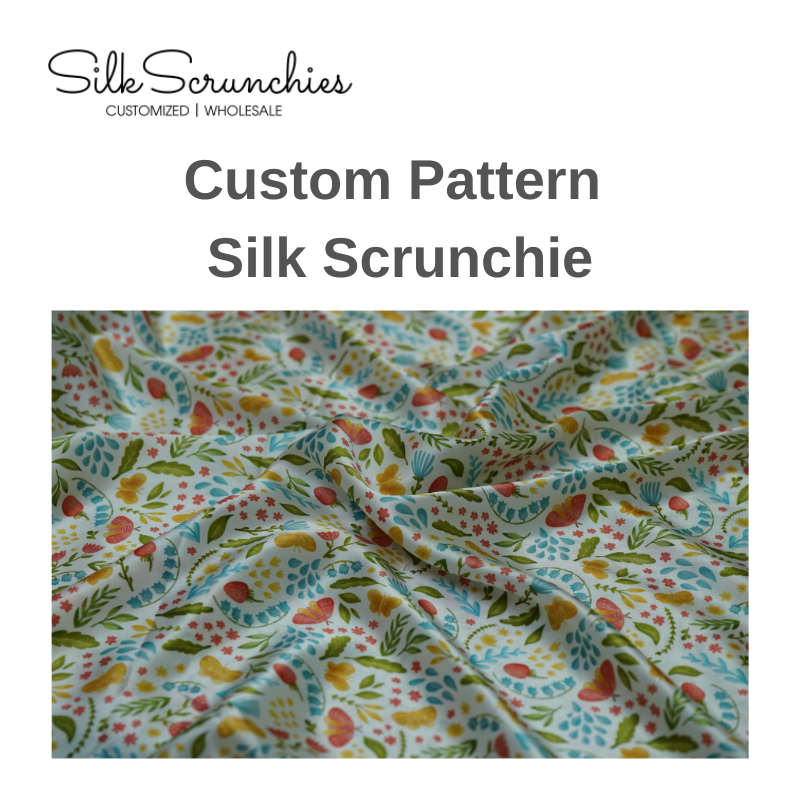 Custom Pattern Silk Scrunchie
