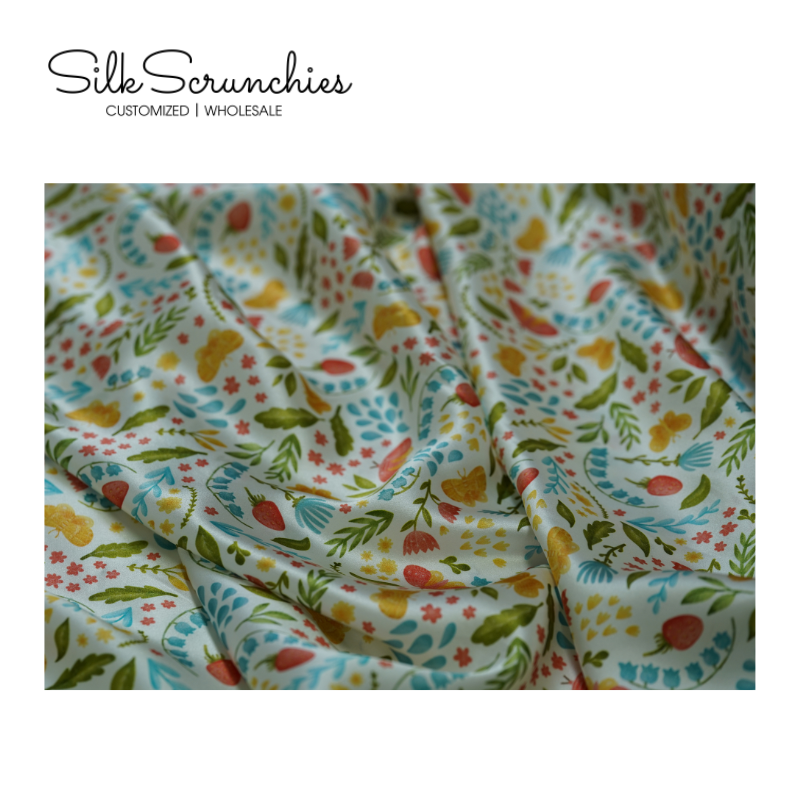 Custom Pattern Silk Scrunchie