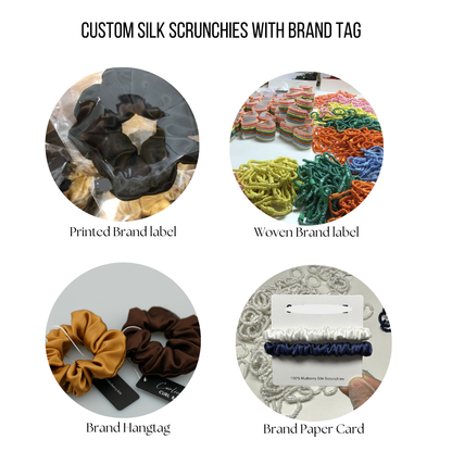 Custom Silk Scrunchie Large丨Custom Brand