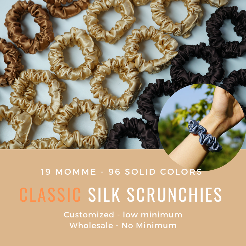 Custom Silk Scrunchie Classic丨Custom Brand