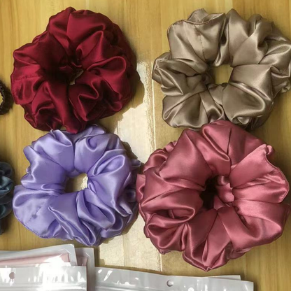 Custom Silk Scrunchie Oversize Fluffy丨Custom Brand