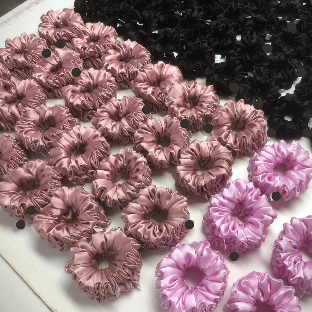 Custom Silk Scrunchie Large Fluffy