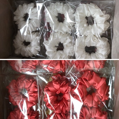 Custom Silk Scrunchie Large Fluffy丨Custom Brand