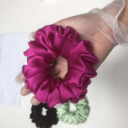 Custom Silk Scrunchie Large Fluffy丨Custom Brand