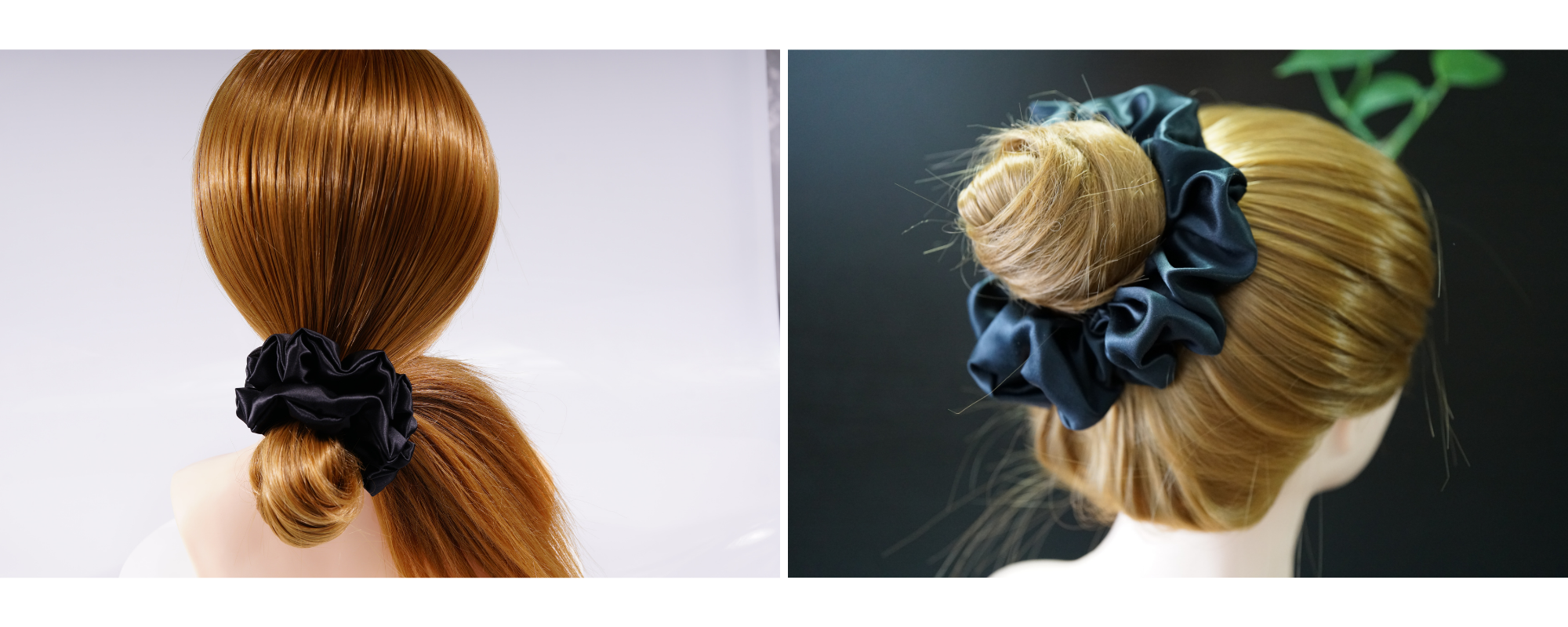 Large silk scrunchies wholesale custom, 1 piece wholesale, custom brand low MOQ