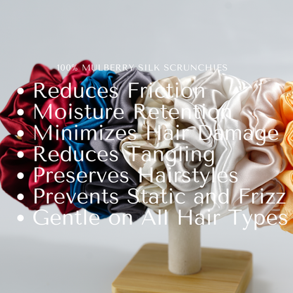 Custom Silk Scrunchie Large丨Custom Brand