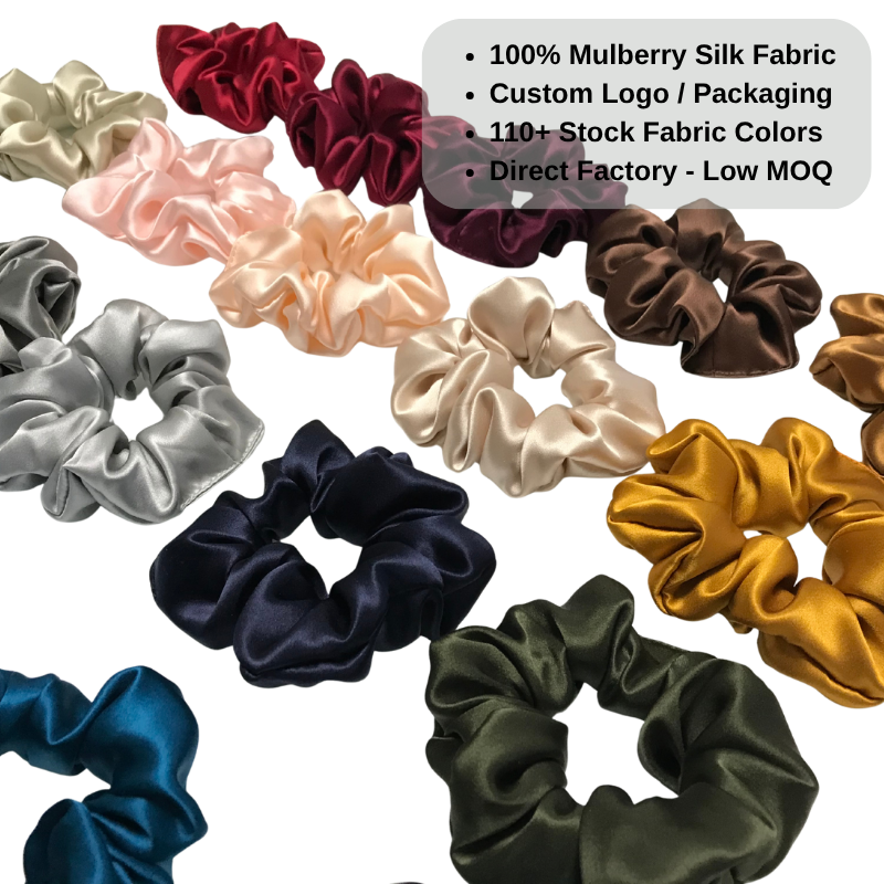 Wholesale large silk scrunchies bulk