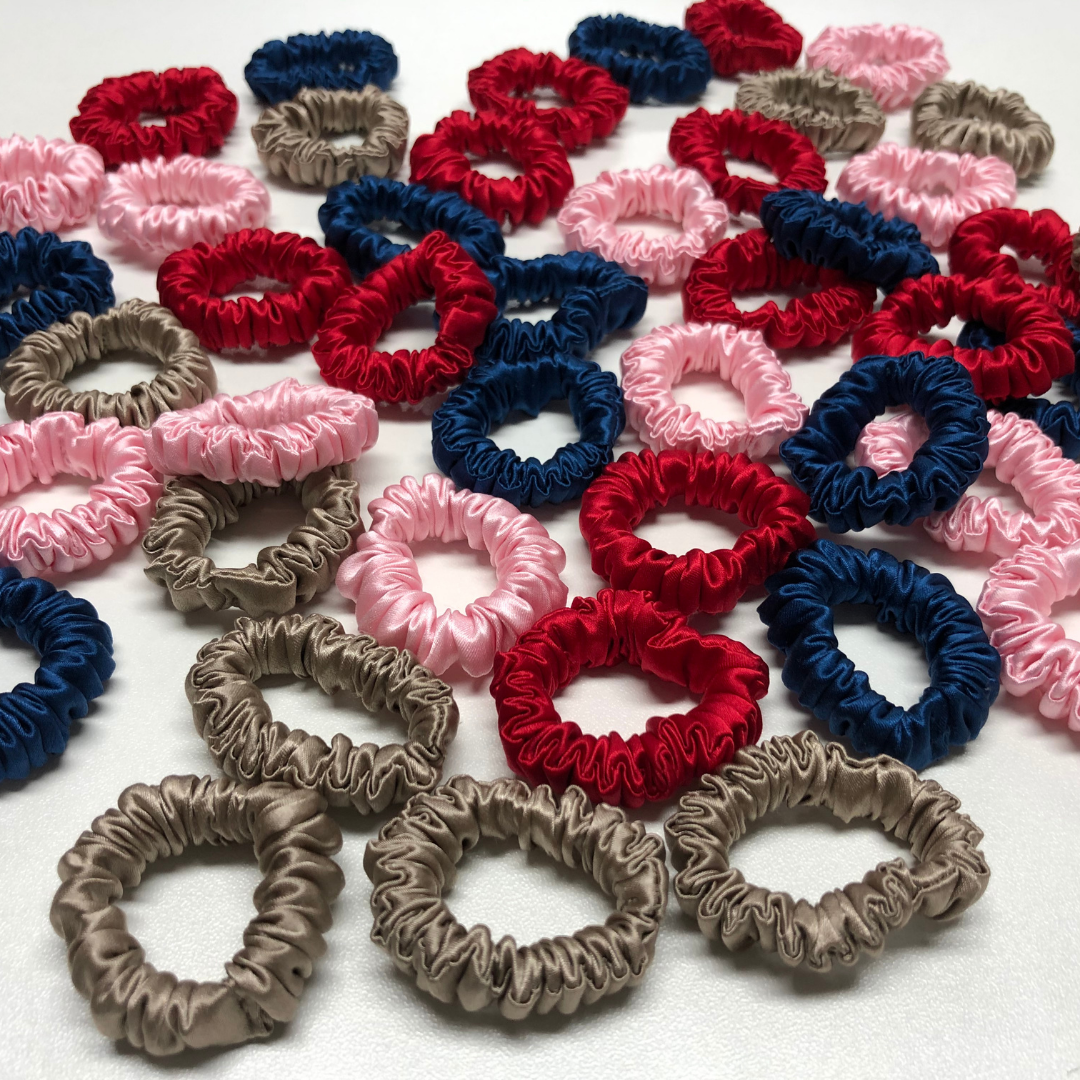 Custom Silk Scrunchie Tiny丨Custom Brand