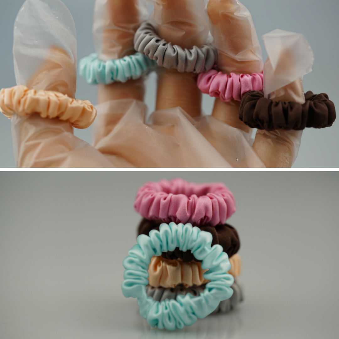 Custom Silk Scrunchie Tiny丨Custom Brand