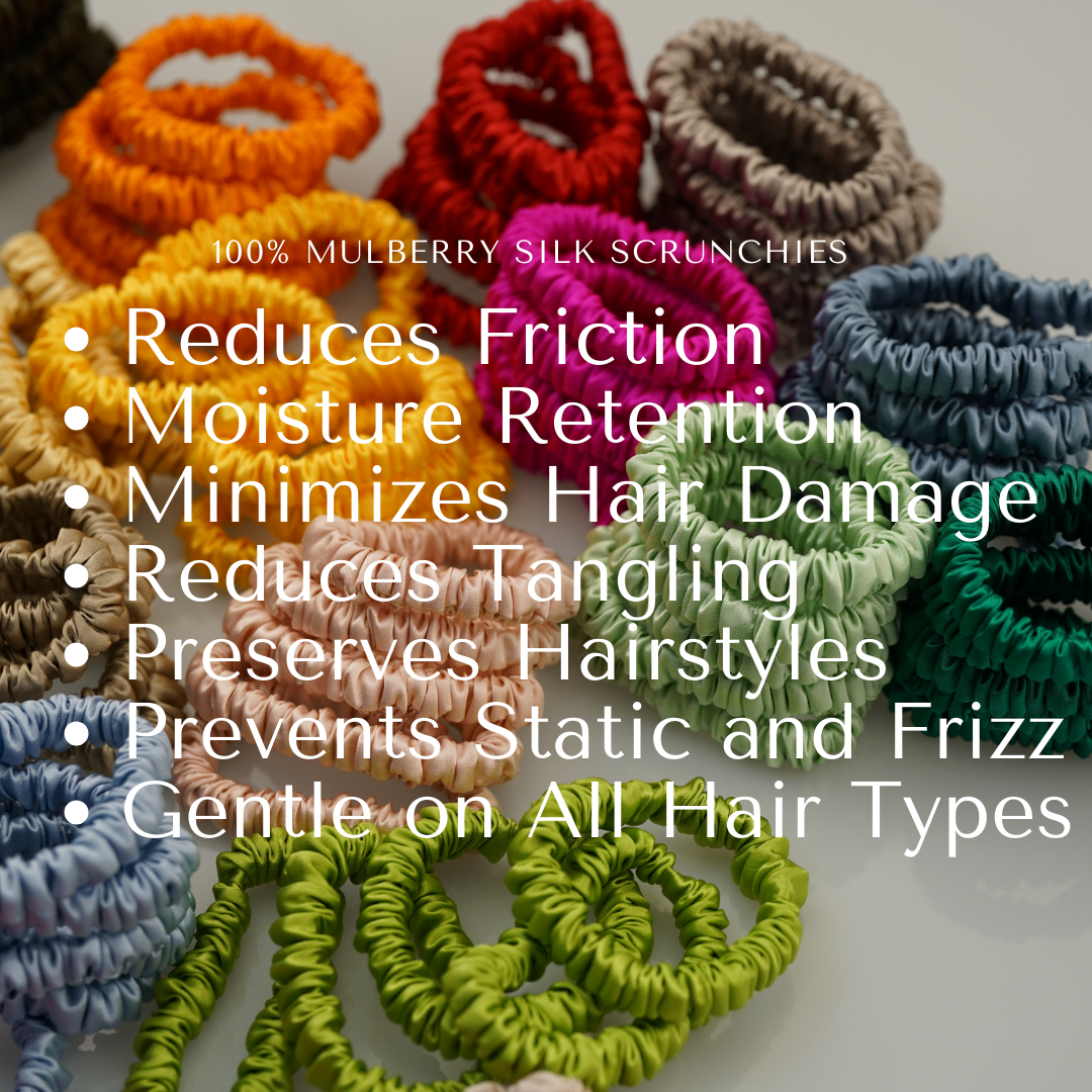 mini silk scrunchies custom wholesale, custom brand low MOQ, 1 piece wholesale
