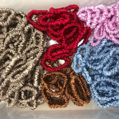 Mini Silk Scrunchies Wholesale - Mix Colors & Fixed Fee
