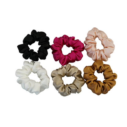 Custom Silk Scrunchie Tiny Classic丨Custom Brand & Bulk Wholesale