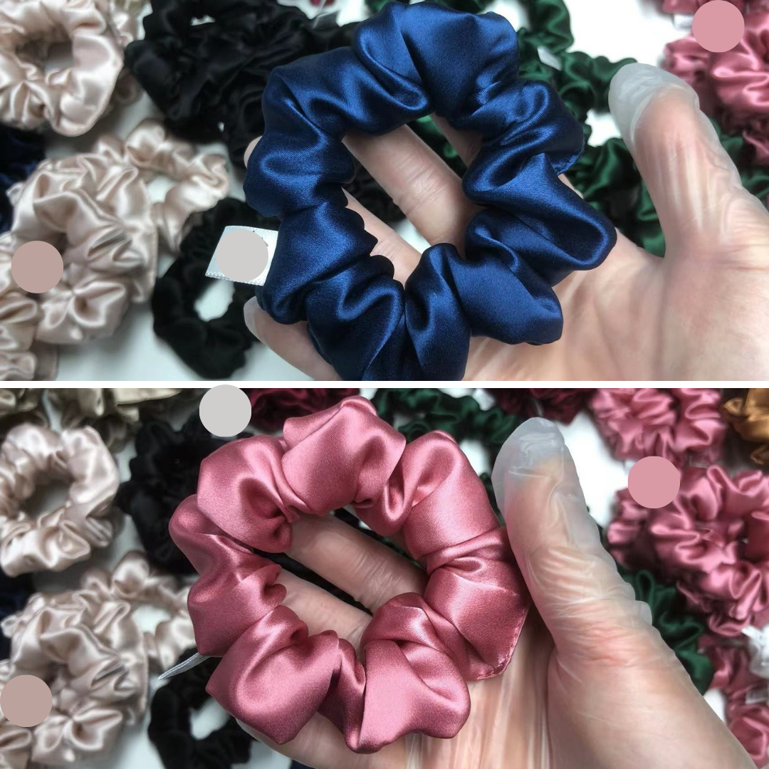 Custom Silk Scrunchie Medium丨Custom Brand