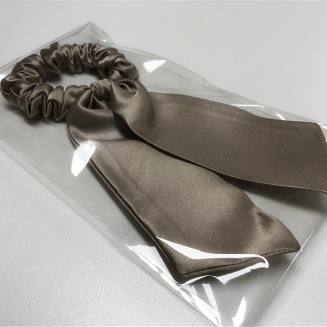 Custom Silk Ribbon Scrunchie (Big Bow)丨Custom Brand