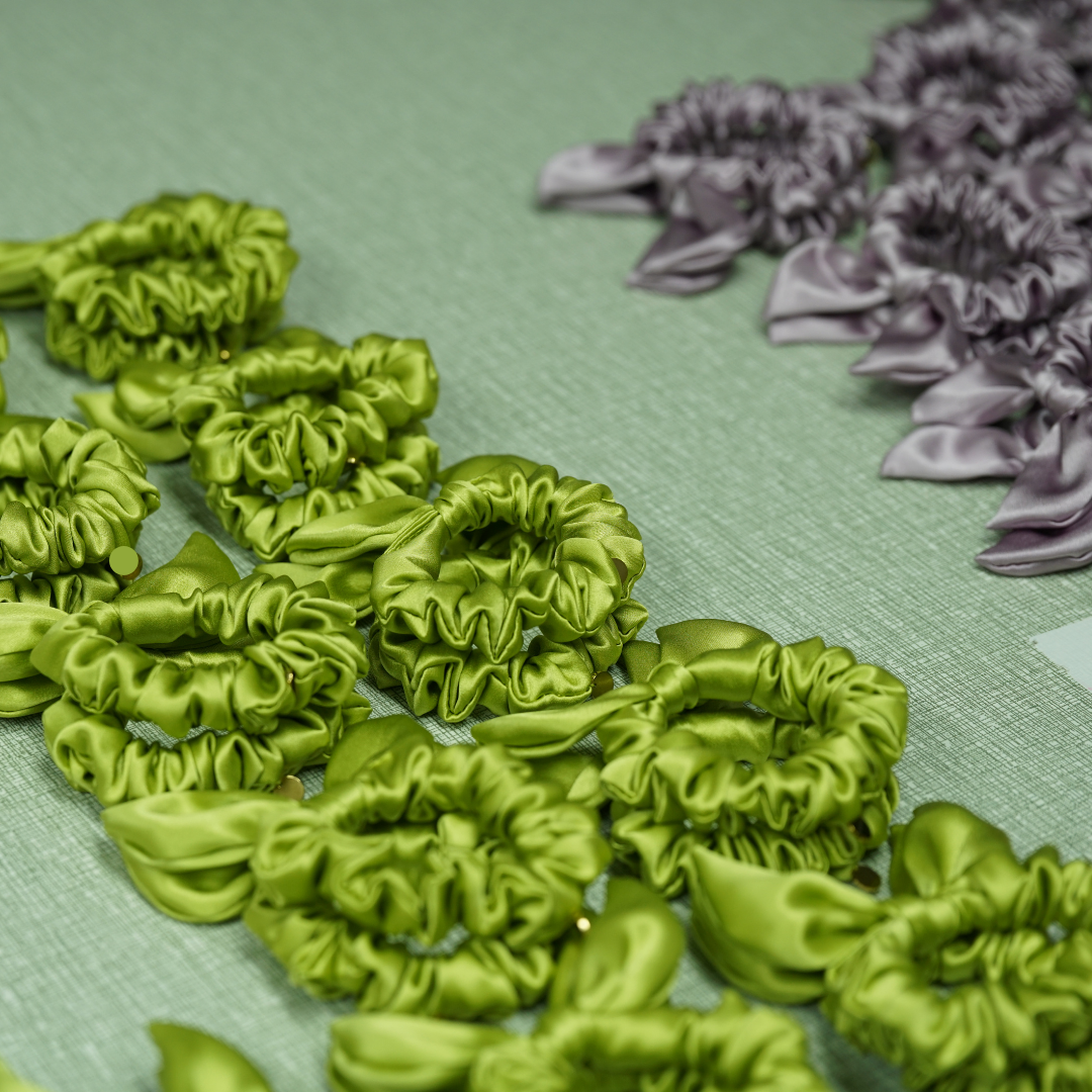 Custom Silk Scrunchie Bow丨Custom Brand