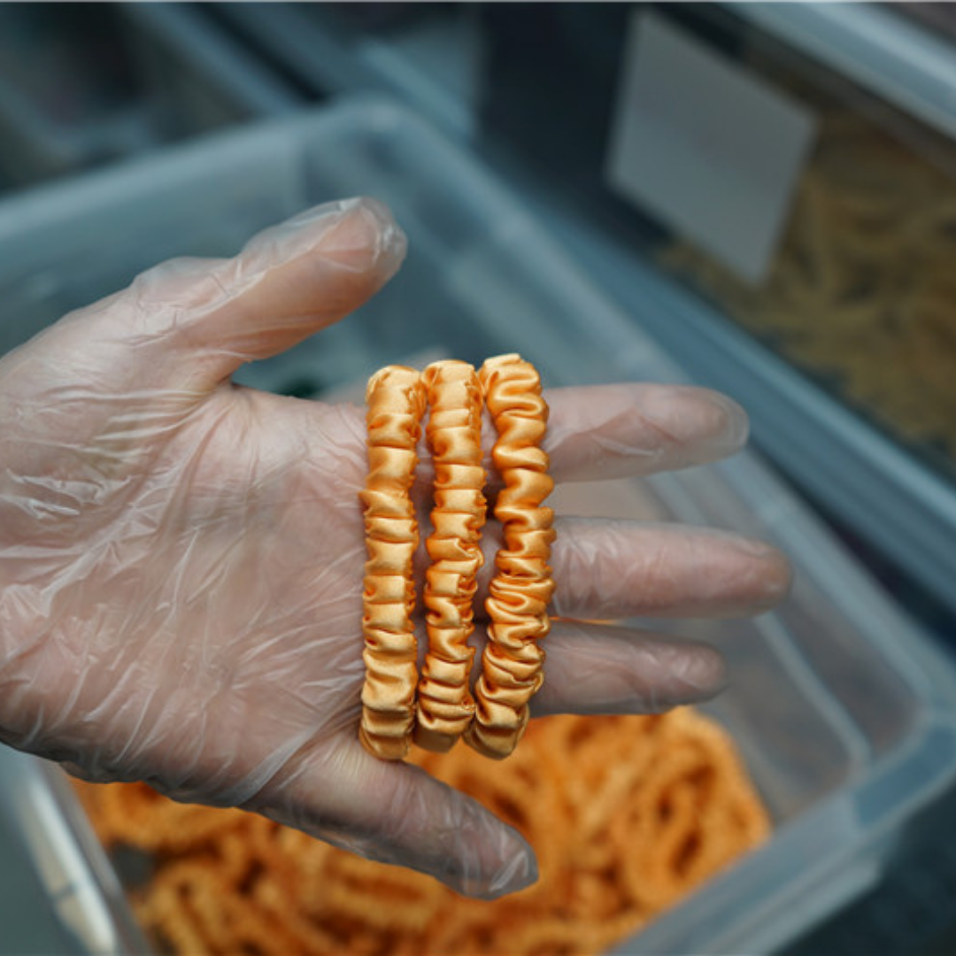 Mini Silk Scrunchies Wholesale - Mix Colors & Fixed Fee